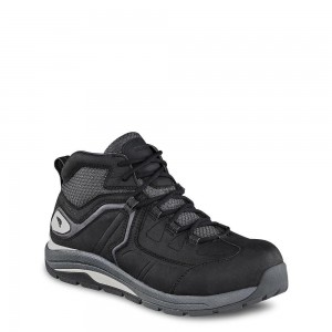 Men's Red Wing CoolTech™ Athletics Waterproof Safety Toe Work Shoe Black Charcoal | 28149-GPUL