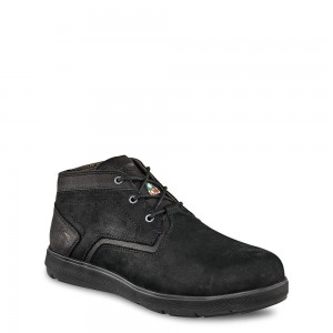 Men's Red Wing Cross Lite CSA Safety Toe Chukka Black | 57204-WCVB