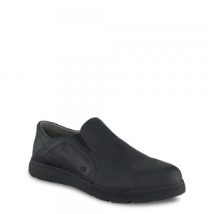 Men's Red Wing Cross Lite Safety Toe Slip-On Slip-On Black | 81706-HGMW