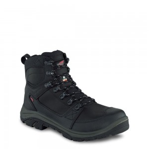 Men's Red Wing Tradesman 6-inch Side-Zip, Waterproof, CSA Safety Toe Boot Black Beluga | 63152-XLEW