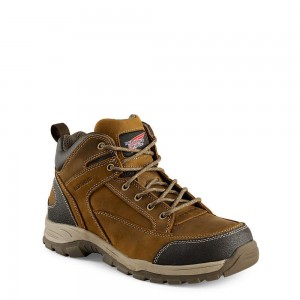 Men's Red Wing TruHiker 5-inch Safety Toe Hiker Boot Brown | 90861-AMEL