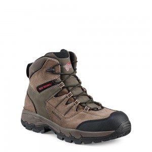 Men's Red Wing TruHiker 6-inch Waterproof Safety Toe Hiker Boot Gray | 40927-BKXC