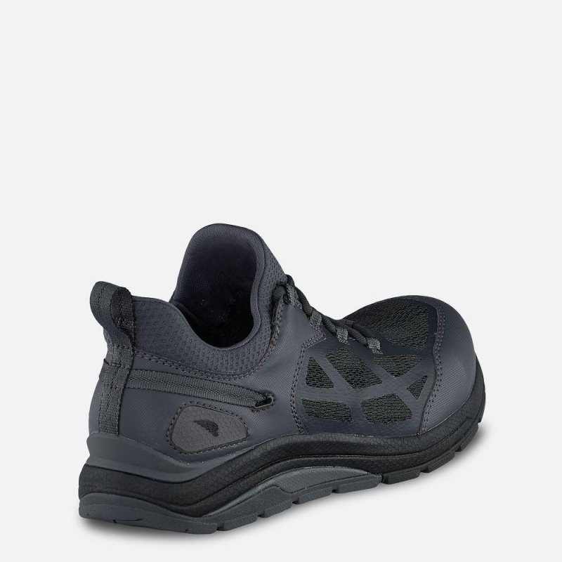 Men's Red Wing CoolTech™ Athletics Safety Toe Work Shoe Black Charcoal | 75840-AHDU