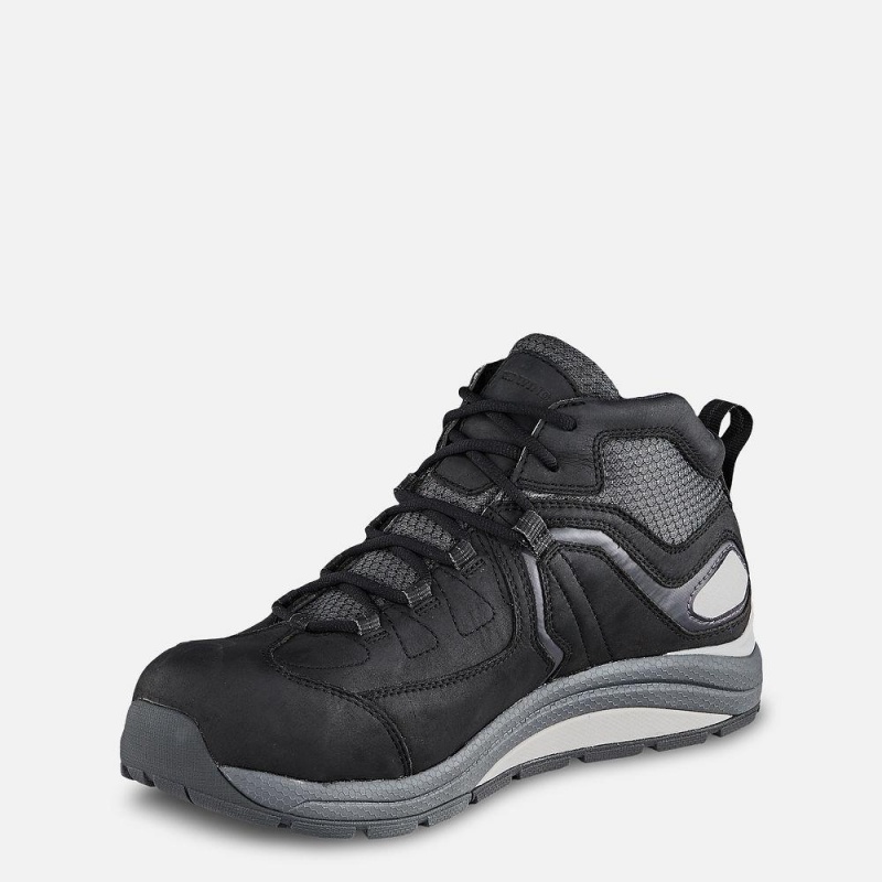 Men's Red Wing CoolTech™ Athletics Waterproof Safety Toe Work Shoe Black Charcoal | 28149-GPUL