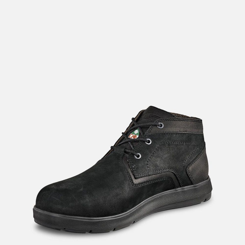 Men's Red Wing Cross Lite CSA Safety Toe Chukka Black | 43012-RWFB