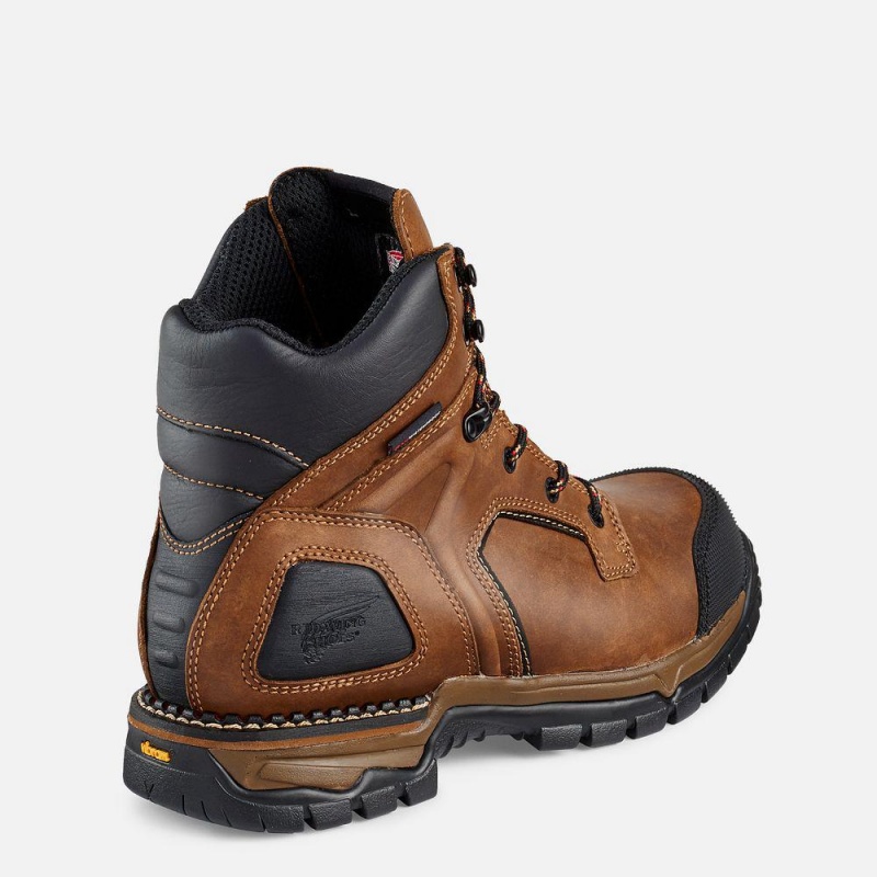 Men's Red Wing FlexForce® 6-inch Waterproof Safety Toe Boot Red | 42598-TSFN