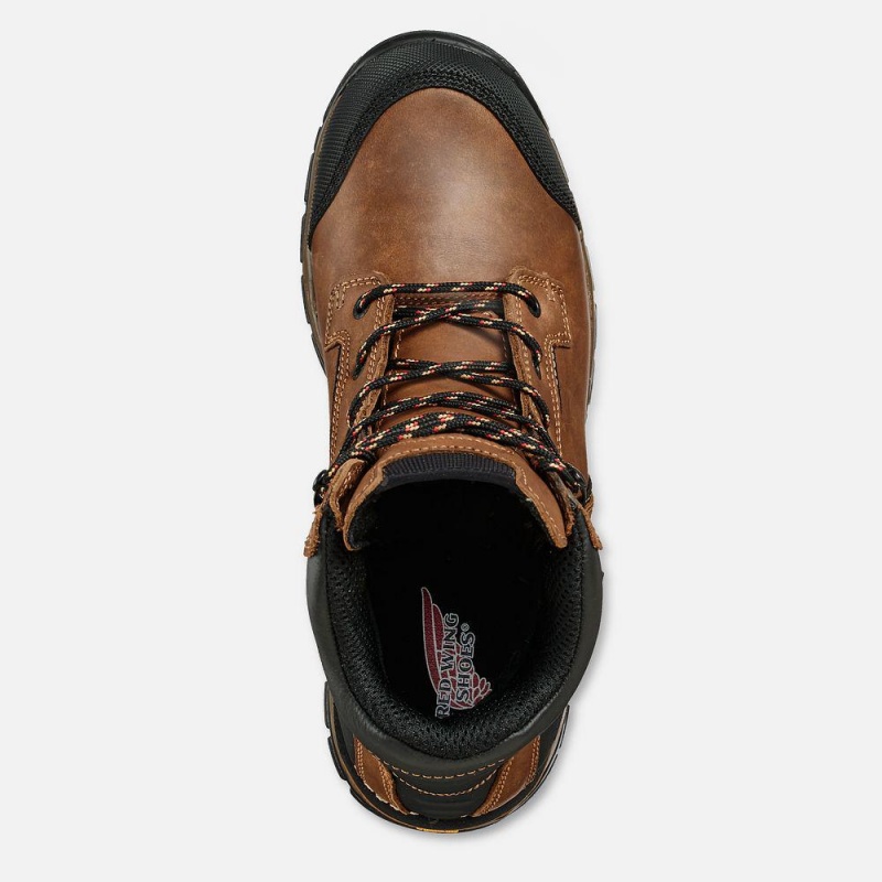 Men's Red Wing FlexForce® 6-inch Waterproof Safety Toe Boot Red | 42598-TSFN