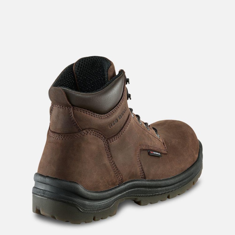 Men's Red Wing King Toe® 6-inch Safety Toe Boot Brown | 54021-VNQS