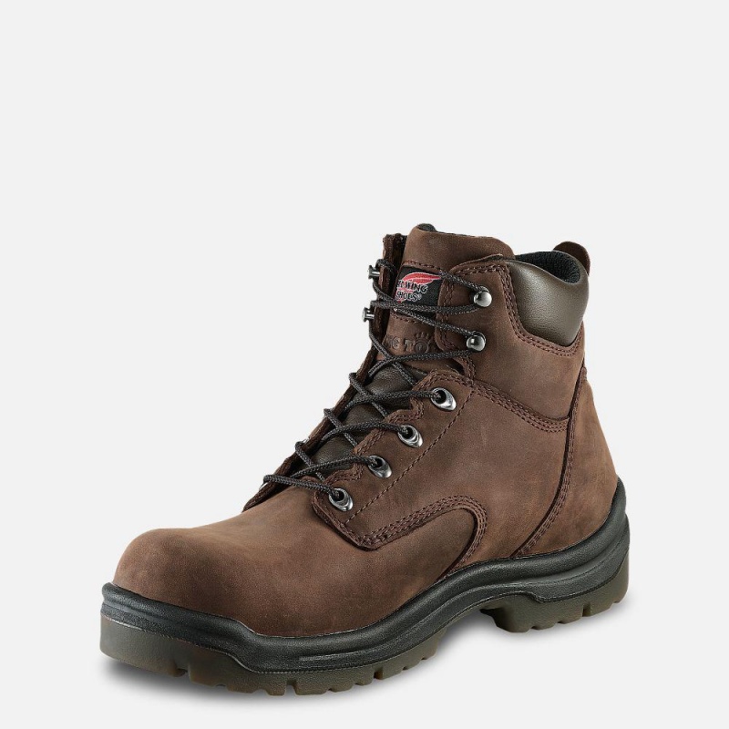 Men's Red Wing King Toe® 6-inch Safety Toe Boot Brown | 54021-VNQS