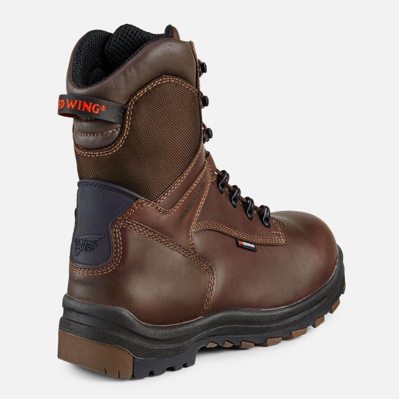 Men's Red Wing King Toe® 8-inch Insulated, Waterproof CSA Safety Toe Boot Black Brown | 34789-QBLD