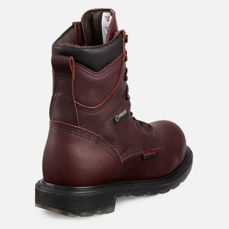 Men's Red Wing SuperSole® 2.0 8-inch Insulated, Waterproof CSA Safety Toe Steel Toe Boot Burgundy | 57269-ZOSJ