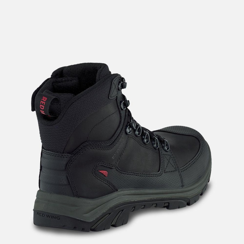 Men's Red Wing Tradesman 6-inch Side-Zip, Waterproof, CSA Safety Toe Boot Black Beluga | 45806-DUBH